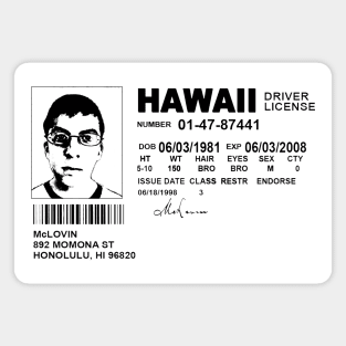 McLovin Stencil Magnet